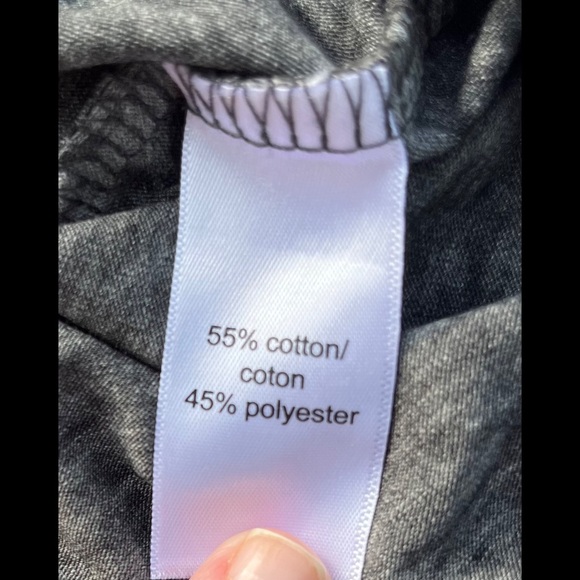 ❗️(3 for $24--Bundle...) ✨ HP ✨ Marled Grey ✨ "Faith Can Move Mountains" Tee ✨ - Picture 8 of 9